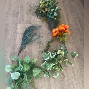 Artificial Greenery and floral foliage for Wall Decor or event or vase lot bulk